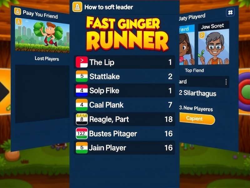 Fast Ginger Runner Friend Leaderboard Friend leaderboard in Fast Ginger Runner showing top scores from Indian players